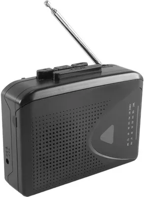 Produktbild von Portable Kassettenspieler mit AM/FM-Radio - Musik-Player - Kopfhörerausgang - Lautsprecherausgang - Retro-Design mit moderner Funktionalität