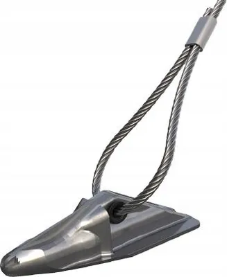 Obrázek produktu pro Zemní kotva s lanem -  0,9 m - drát 3 mm - rychlá montáž
