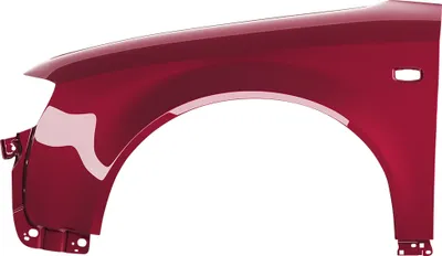 Produktbild von BLU Premium Kotflügel Passend für Audi A4 B6 LZ3Q Links Rot MerlotRot | 2000-2004 | Vorderseite Vorne | Lackiert | Einbaufertig | Verzinkt
