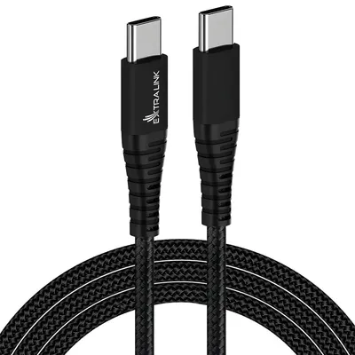 Produktbild von Extralink USB-C auf USB-C Kabel 2m 100W Schnellladekabel