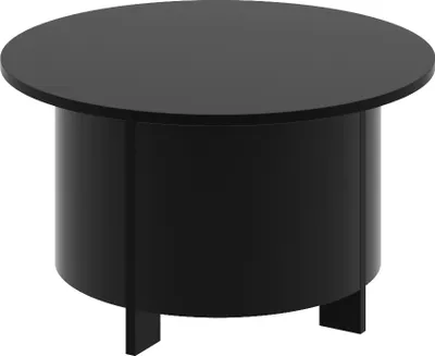 Produktbild von Design Couchtisch HSL-111 rund Hochglanz Wohnzimmer Tisch 80 x 44 cm