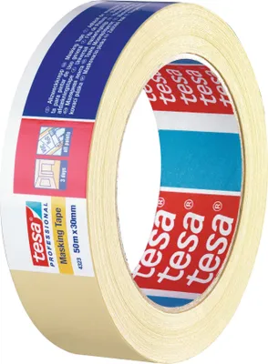 Image de tesakrepp 4323 ruban à usage général 50 m × 30 mm beige clair faiblement crêpé 10 pces