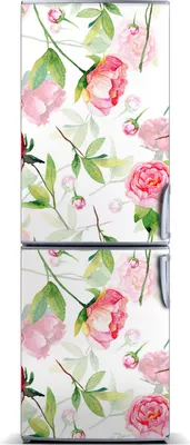 Produktbild von Tulup Kühlschrankdekoration - Magnetmatte - 60 cm x 180 cm - Magnet auf dem Kühlschrank - Rosen Und Pfingstrosen
