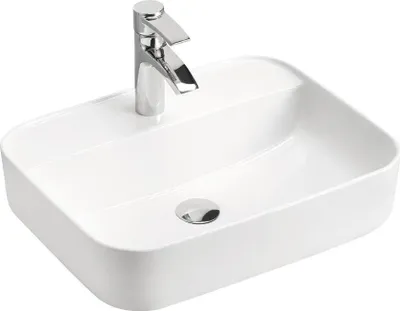 Zdjęcie produktu dla Umywalka ceramiczna Umywalka nablatowa Biała Umywalka Łazienka