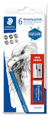 Produktbild von STAEDTLER Bleistift Lumograph Set 6B-2H