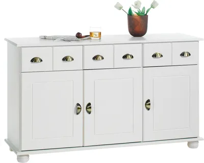 Produktbild von Sideboard Colmar Kommode, Kiefer massiv, in weiß