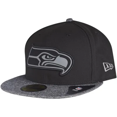 Produktbild von New Era Seattle Seahawks Grey Collection 59Fifty Cap schwarz 6 7/8