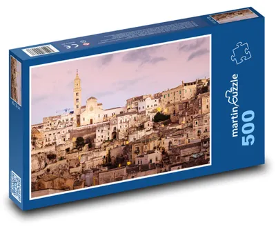Zdjęcie produktu dla Puzzle 500 Włochy - Matera, kamienne domy - martinpuzzle