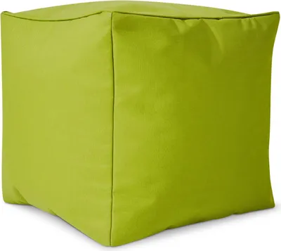 Produktbild von Green Bean® Sitzhocker "Cube" 40x40x40cm mit EPS Perlen Füllung - Fußhocker für Sitzsäcke - Grün