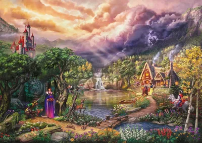 Produktbild von Schmidt - Thomas Kinkade: Disney Schneewittchen und die Kö nigin ( 1000 Teile)  ( SCH8037