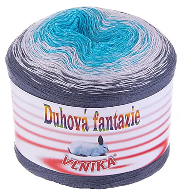 200g Strickgarn Duhová fantazie küstensturm