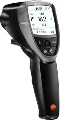 Produktbild von TESTO 835-H1 Infrarot-Thermometer, IR-Thermometer, Optik 50:1, Messbereich -30 bis +600 °C (0560 8353)