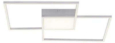 Immagine prodotto di Plafoniera LED, colore acciaio, dimmerabile, telecomando, L 60 cm