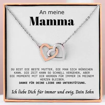 Image de À ma maman - Collier de cœurs reliés pour femme - OLIVIA_HEARTS