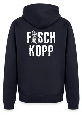 Produktbild von Spreadshirt Fischkopp Fisch Mundart Urlaub Küste Kapuzenjacke Herren, L, Navy