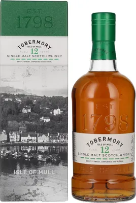 Image de Tobermory 12 Years Old Single Malt Scotch Whisky 46,3% Vol. 0,7l en boîte cadeau