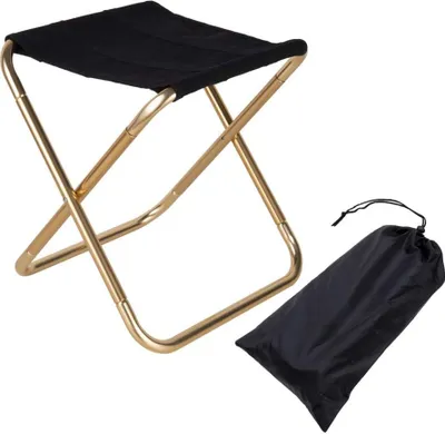 Produktbild von Outdoorhocker faltbar, Camping Alu Klapphocker, faltbar, Campinghocker kompakt (22 x 25 x 27,5 cm)