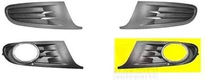 Produktbild von VAN WEZEL Lüftungsgitter Grill Stoßfänger für VW GOLF VI (5K1) mit Loch/Löchern für Nebellampen