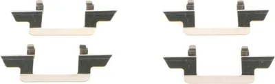 Produktbild von BOSCH 1 987 474 380 Zubehörsatz Scheibenbremsbelag Vorne für CITROËN C3 I Schrägheck (FC, FN) C2 Schrägheck (JM) C3 Pluriel (HB) C2 Enterprise (JG)