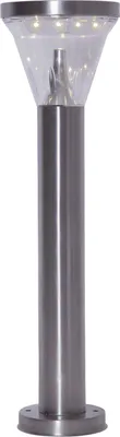 Produktbild von Solar Wegeleuchte ,Narona' aus Edelstahl, Leuchtpfosten mit Dämmerungssensor, warmweiß, H 50cm