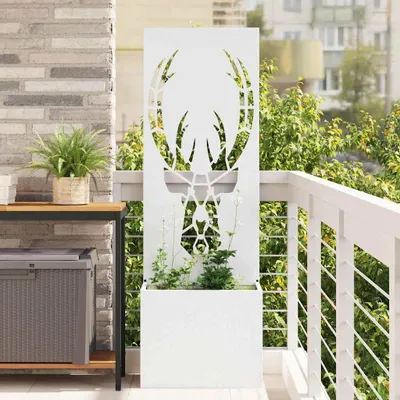 Immagine prodotto di Maison Exclusive - Pannello divisorio per giardino, motivo animali, bianco, 50 x 32 x 150 cm