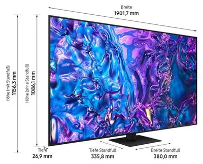 Produktbild von Samsung Q70D 85" QLED 4K Tizen OS™ Smart TV (2024), 2,16 m (85"), 3840 x 2160 Pixel, QLED, Smart-TV, WLAN, Schwarz