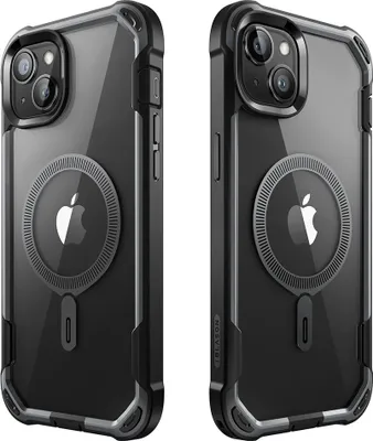 Produktbild von i-Blason Ares IPHN2361RMGSPBK, Mantelhülle, Apple, iPhone 15, 15,5 cm (6.1"), Schwarz, Transparent