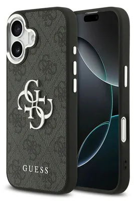 Obrázek produktu pro Guess 4G Big 4G Classic Logo - Pouzdro iPhone 17 (Černá / Stříbrná)
