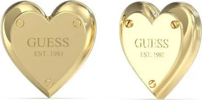 Image de Boucles d'oreilles GUESS « All You Need is Love » en argent, taille unique, Guess