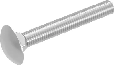 Produktbild von SECCARO Schlossschraube M10 x 75 mm, Edelstahl V2A VA A2, DIN 603 / ISO 8677, Flachrundkopf mit Vierkantansatz, Vollgewinde, 20 Stück