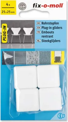 Produktbild von Rohrstopfen 25mm x 25mm weiß fix-o-moll