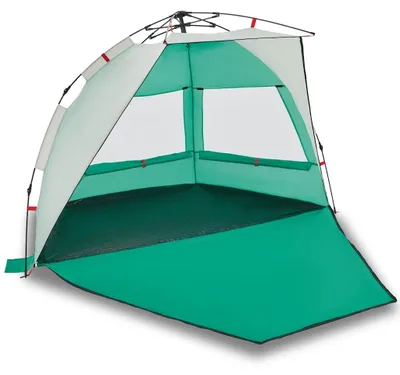 Immagine prodotto di vidaXL Tenda da spiaggia 2 persone verde mare sgancio rapido impermeabile