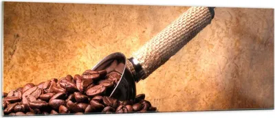 Produktbild von Bilder auf glas - Kaffee Getreide geröstet - 140x50cm - Glasbilder - Wandbilder - Kunstdruck - zum Aufhängen bereit - Wanddekoration aus Glas - Glas Bilder - Wandbild auf Glas - GAB140x50-2536