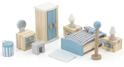Produktbild von VIGA PolarB Eine Reihe von Möbeln für ein Puppenhaus, ein Schlafzimmer