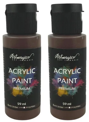Obrázek produktu pro Artmagico Akrylová barva Premium 59 ml, Burnt Umber, 2 ks