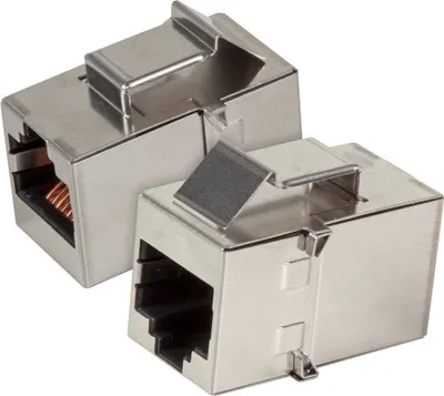 Immagine prodotto di EFB Keystone Einbauadapter RJ45 STP,Cat.5e,Edelstahlgehäus