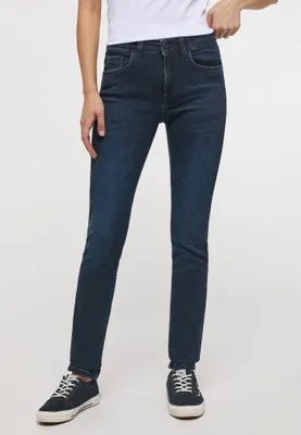 Produktbild von Mustang - Slim Fit - Damen 5-Pocket Jeans, Shelby Slim (1013582), Farbe:denim blue (5000-882), Größe:W30, Länge:L30