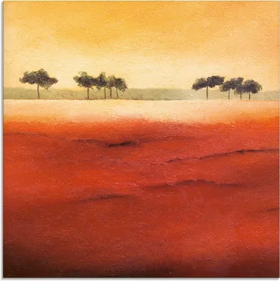 Produktbild von ARTland Glasbild Baumgrenze III Größe: 30x30 cm