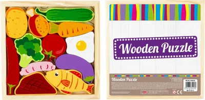 Produktbild von Mega Creative Holzrätsel 12el Gemüse 500642 Mega kreativ