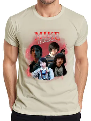 Obrázok produktu pre Mike Wheeler Stranger Fan Gift Hawkins 80s Retro 90s Bootleg Pánske tričko, Nature, S
