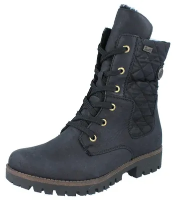 Produktbild von RIEKER Damen Stiefelette schwarz Leder Textil - Größe: 38