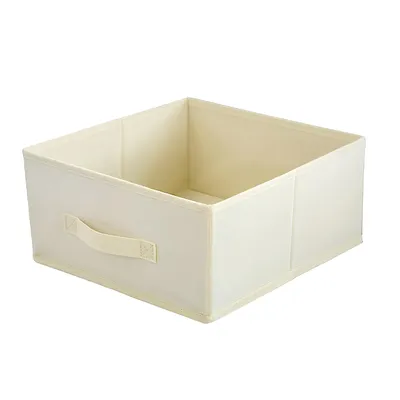 Image de Lavita Storage Box | Boîtes de rangement pliables 31 x 31 x 15 cm | Organiseur de tiroirs| Ivoire / Beige | 1 pièce