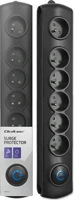 Image de Qoltec Surge protector | 6 gniazd | 3,0m