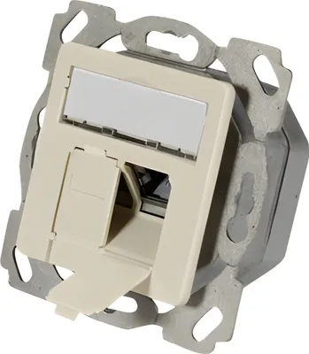 Image de EFB Datendose Cat.6A rechts/links,Unterputz,2xRJ45,weiß