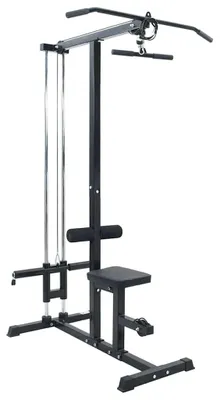 Obrázek produktu pro Stroj na shyby – posilovací zařízení – fitness stroj – zařízení pro posilování zad – posilovací zařízení do posilovny – černá barva