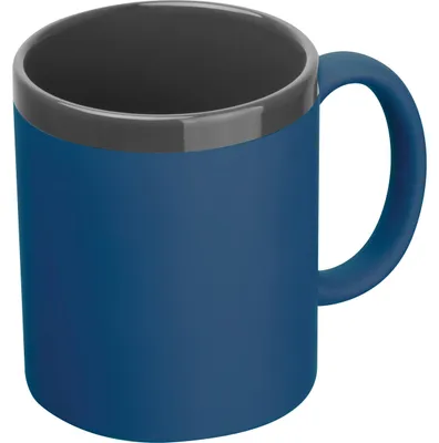 Produktbild von Keramiktasse / Kaffeetasse / 300 ml / Farbe: schwarz-dunkelblau