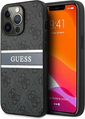 Immagine prodotto di Guess Guhcp13L4Gdgr Custodia rigida 4G Stripe per Iphone 13 Pro / 136,1 Szary/Grey