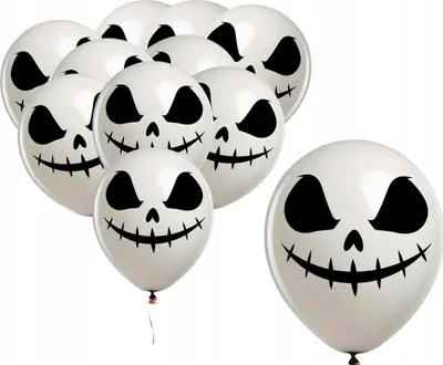 Obrázok produktu pre Latexové balóniky, strašidelné duchovia, strašidlá, zjavenia, halloweenska dekorácia, 10 kusov.