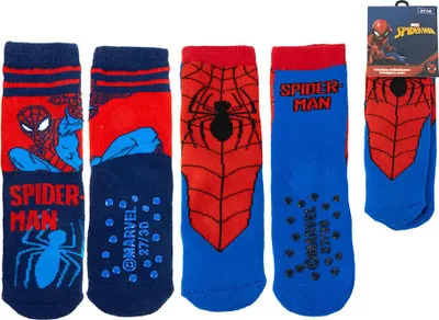 Immagine prodotto di Spiderman 2 paia di calzini antiscivolo Presa sicura per bambini 31/34