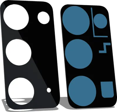 Produktbild von Samsung Galaxy Note 20 N980 N981 Kamera Linse Glas Camera Glass + Kleber Glue Schwarz